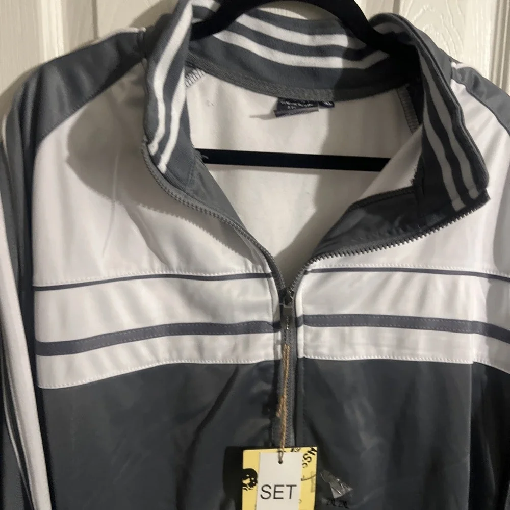 The Image Jacket 1998 Gray White Track jacket 2XL NWT - Picture 9 of 14